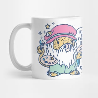 Funny Animal pun Leopardo da vinci with quote Mug